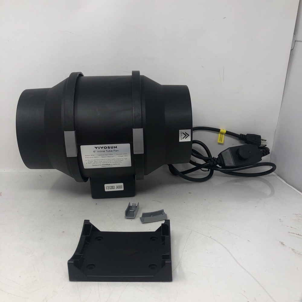 VIVOSUN R6 6 Inch 390 CFM Inline Duct Fan with Variable Speed Controller