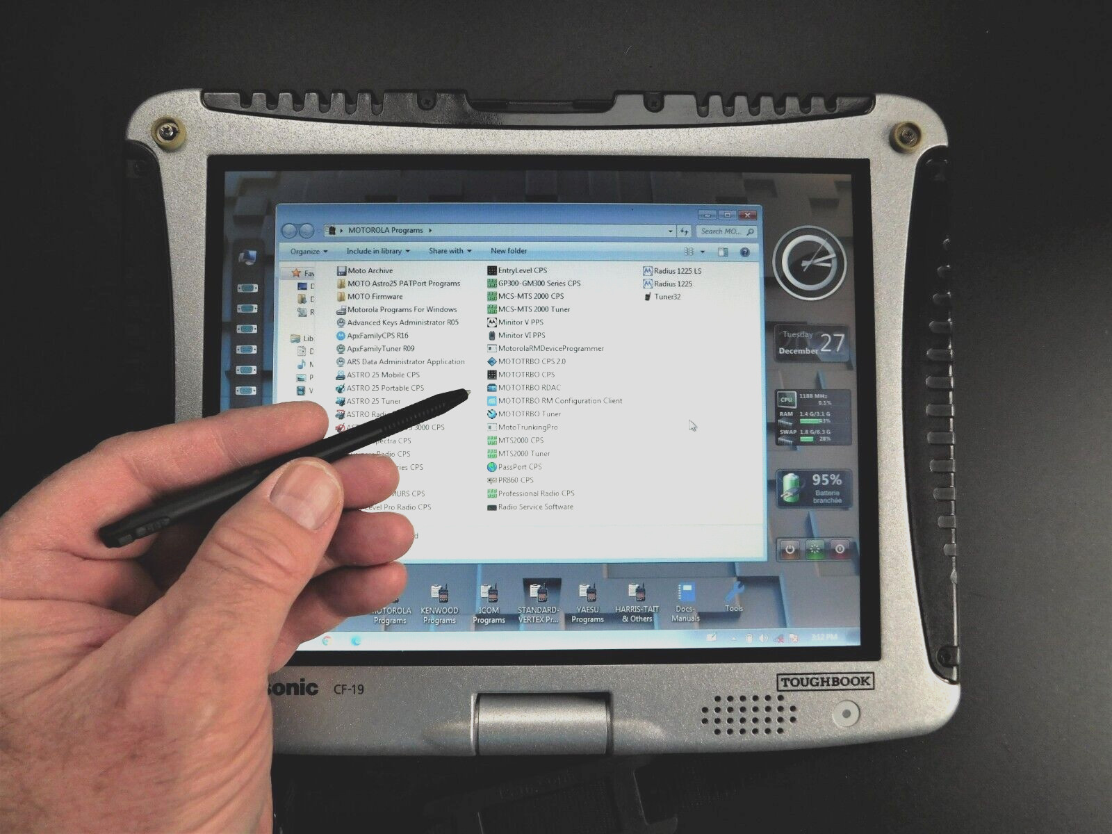 Toughbook CF-19 MK3 HAM Radio Triple Boot Laptop w/SDR 512GB SSD 4 GB & Serial