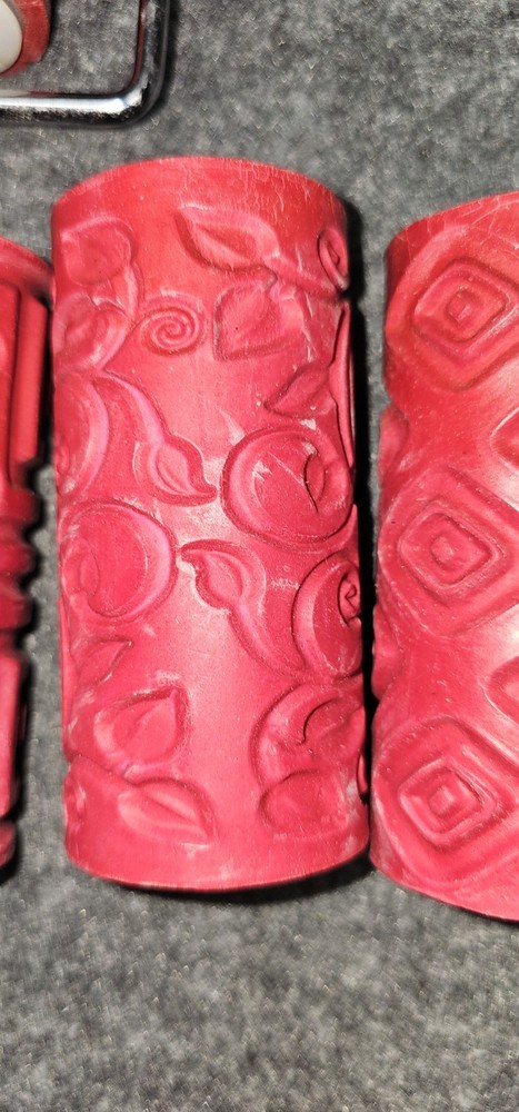 Decorative Paint Roller Pattern Embossed Texture Painting Tools for Wall Rubber