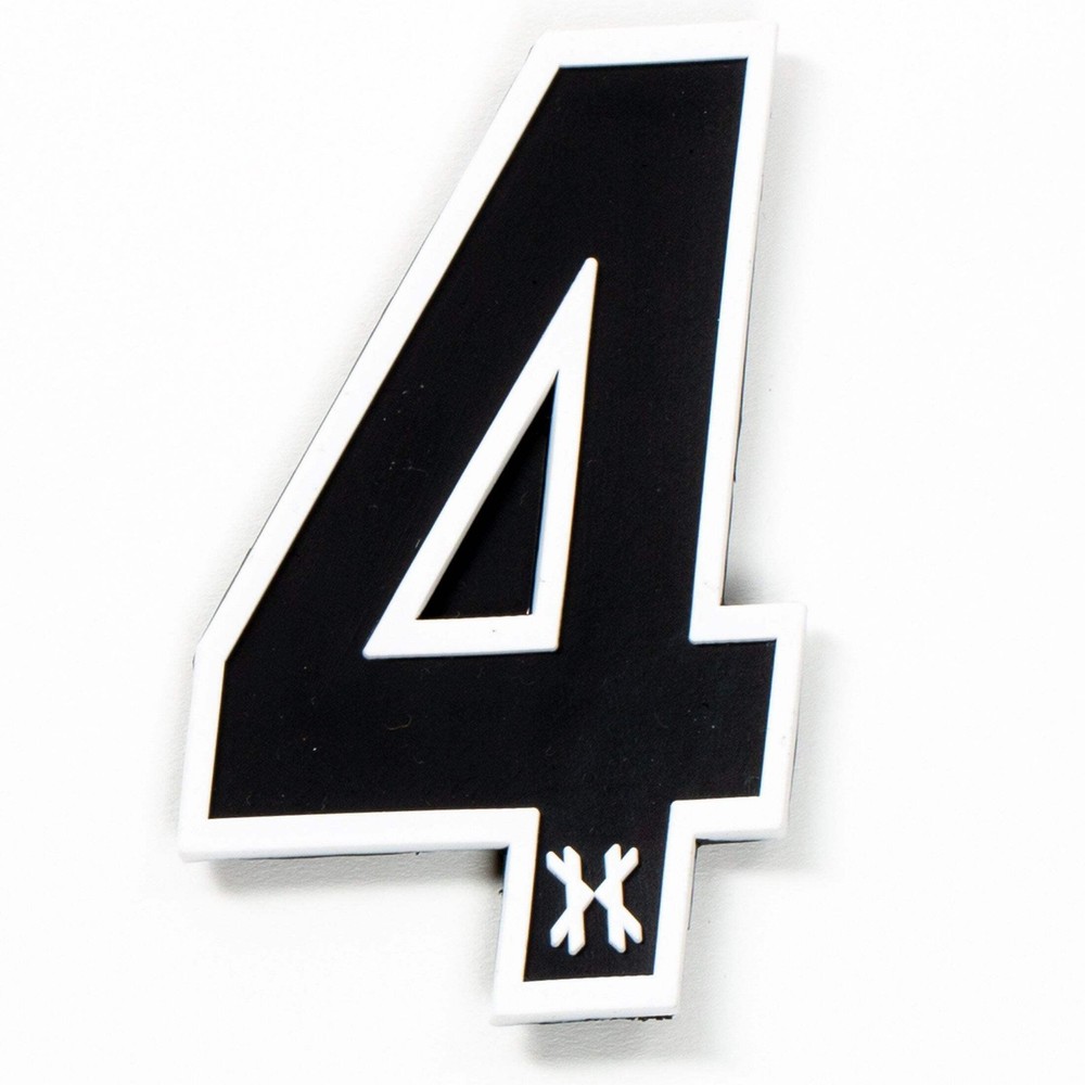 HK Army Rubber Number Patch W/ Hook and Loop - "4"
