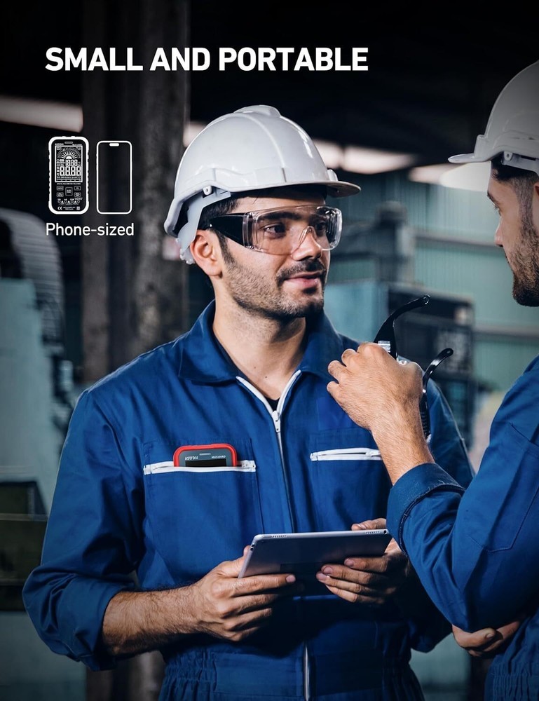 Multimeter Tester 10000 Counts TRMS Auto-Ranging LCD Screen Digital Volt Meter