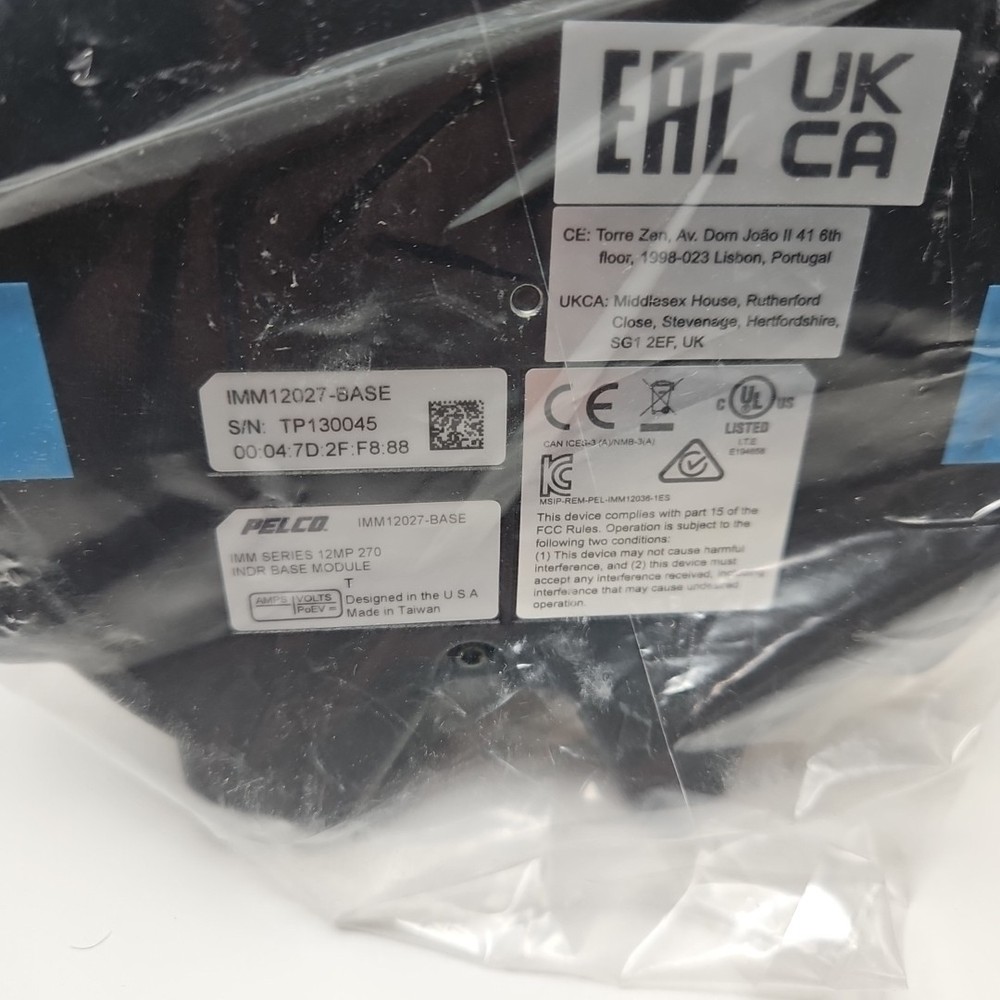 New PELCO IMM12027-E-Base IMM 12MP 270 Panoramic Security Camera Base Module Box