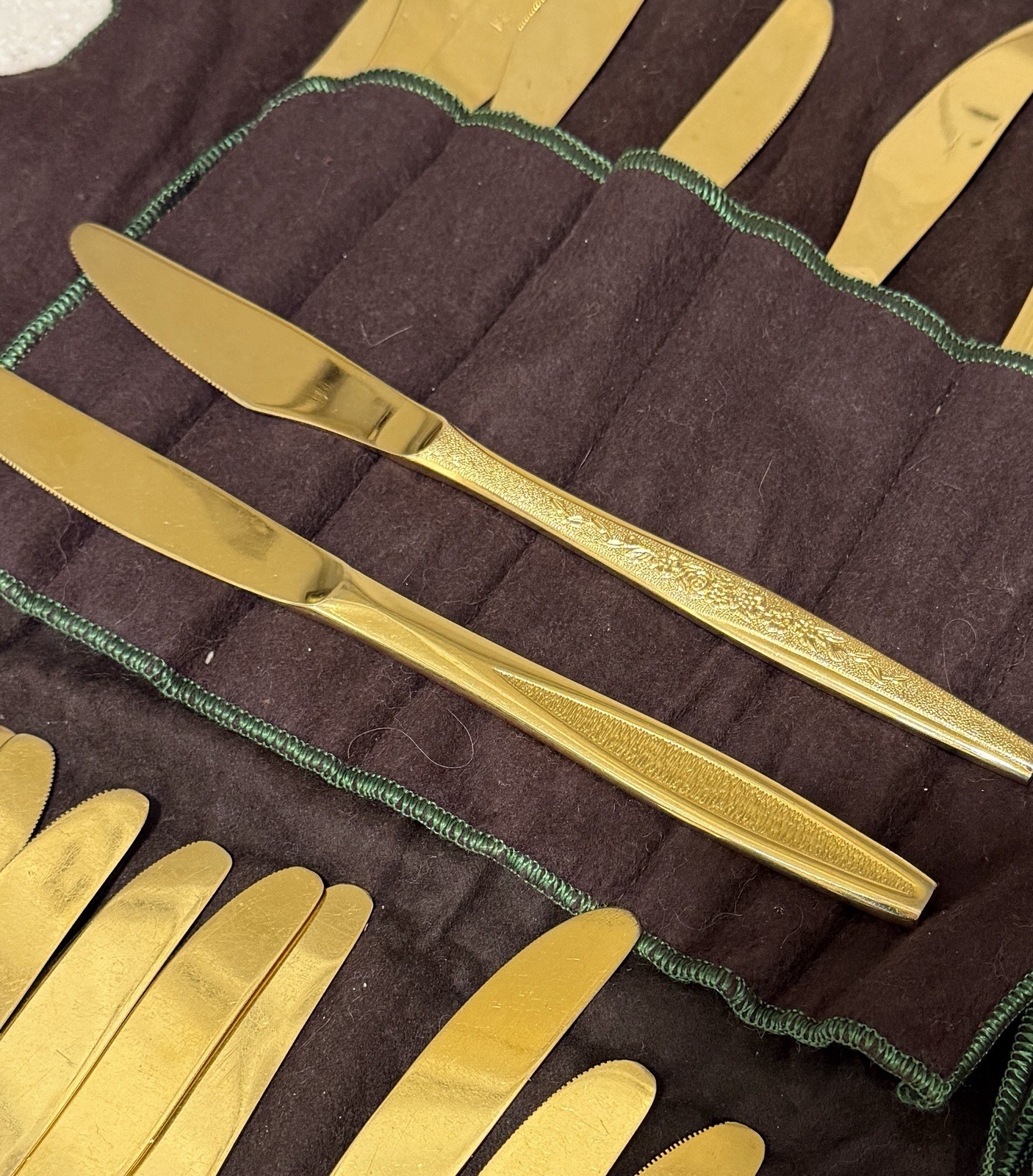 Japan gold electroplated Silverware 80 Pieces Vintage