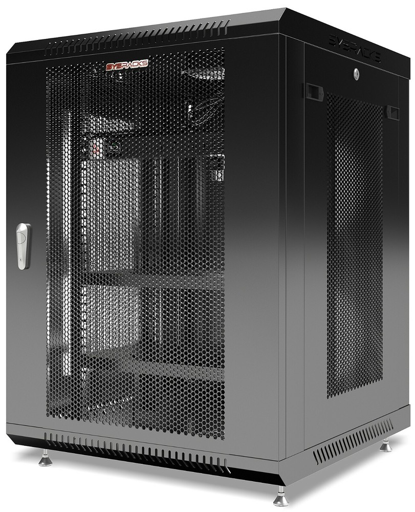 15U Wall Mount Server Rack Network Cabinet Locking Av Data Enclosure VENTED DOOR