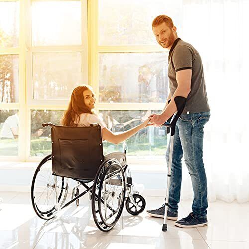 4-Pack Rubber Cane Tips 3/4 Inch Heavy Duty Walking Cane Tips Black Sturdy