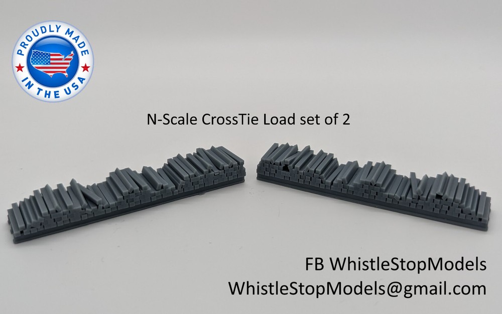 N Scale Crosstie Flat Car Load N9000