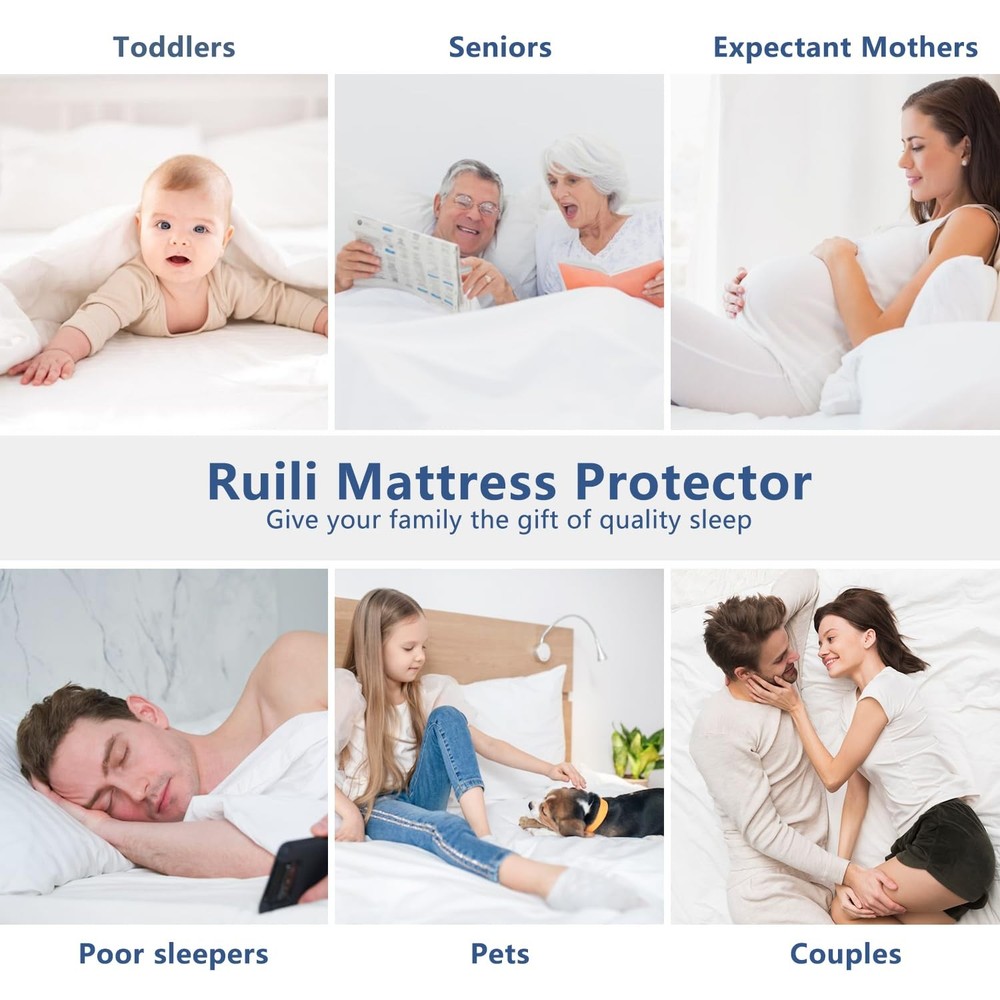 California King Mattress Protector King, Pattern-2-white