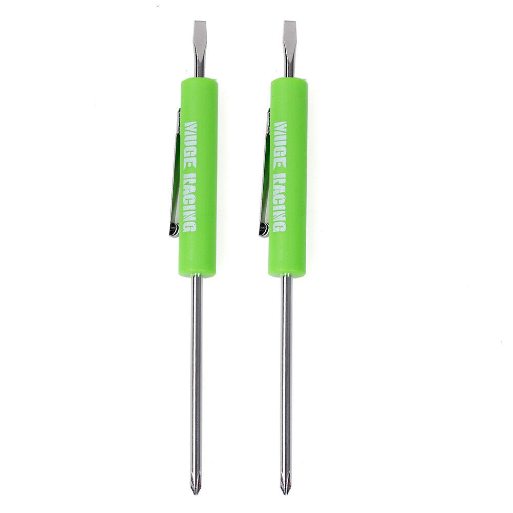 Mini Screwdriver Flat Tip with Phillips Top and Pocket Clip Same as Snap-on 2PCS