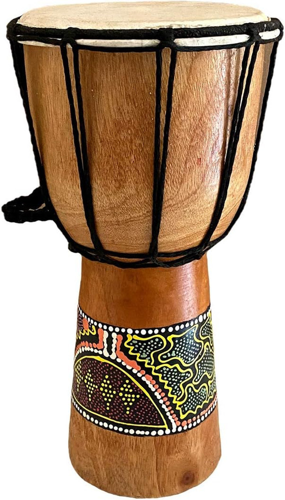 Djembe Drum – Hand Carved African Drum, Bongo Congo Style – Solid Mahogany with