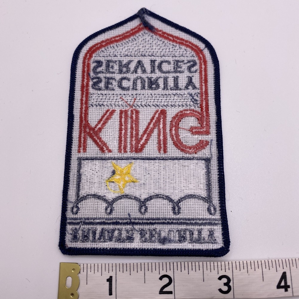 King Security Services, Private Security, Embroidered Patch Crest Emblem