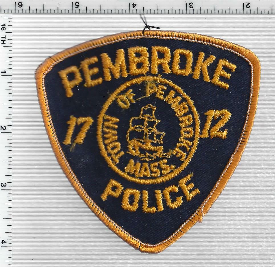 Pembroke Police (Massachusetts) 1st Issue Shoulder Patch