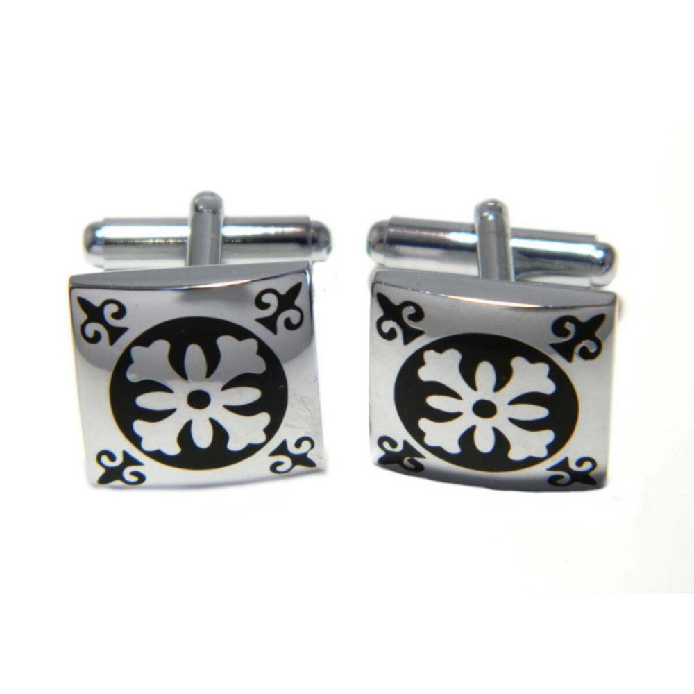 Cufflink Set Silver Plated
