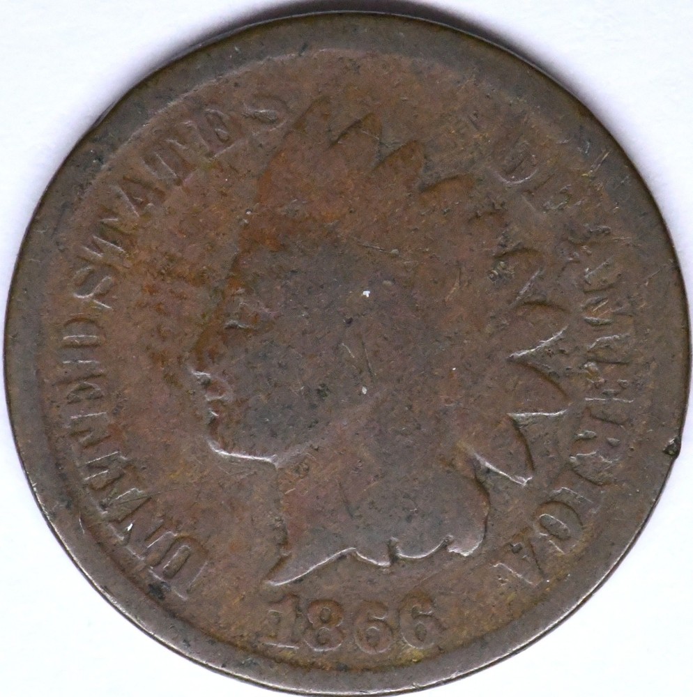 1866 indian head penny