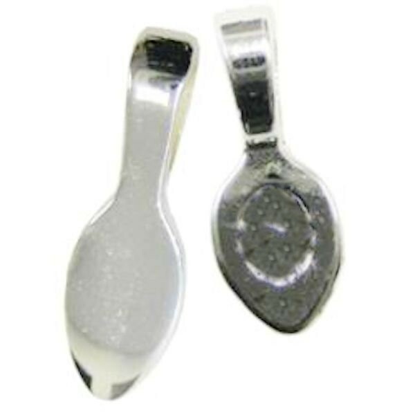 Gold OR Silver Plated Pendant Bail Mounts / Small OR Large
