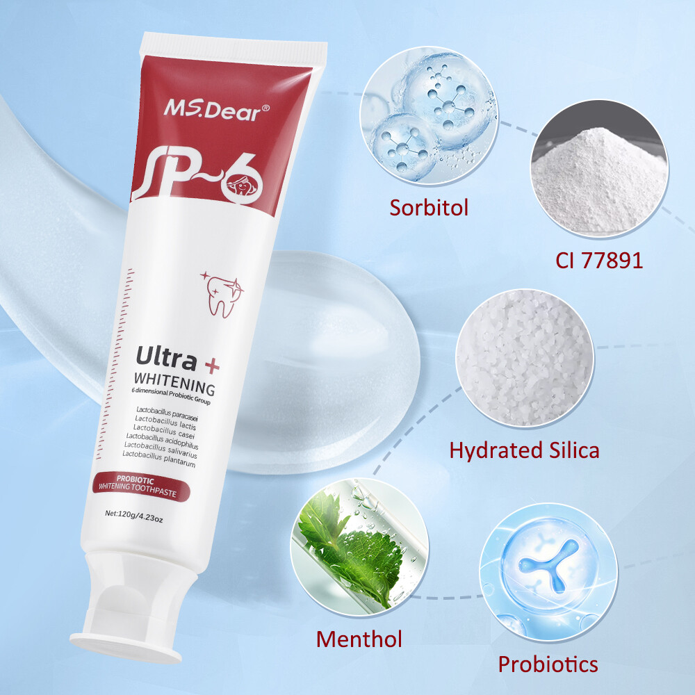 3PCS SP-6 Probiotic Toothpaste,Sp-6 Toothpaste Ultra Whitening Teeth Quick White