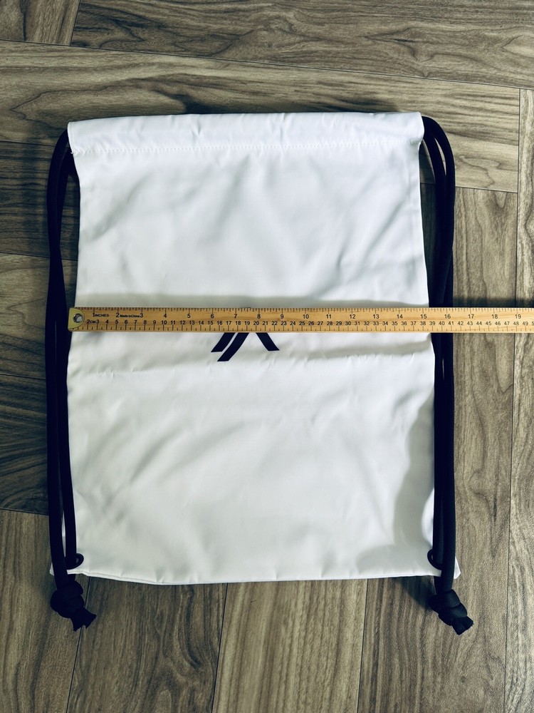 Alphalete Athletics Drawstring New Classic String Backpack White