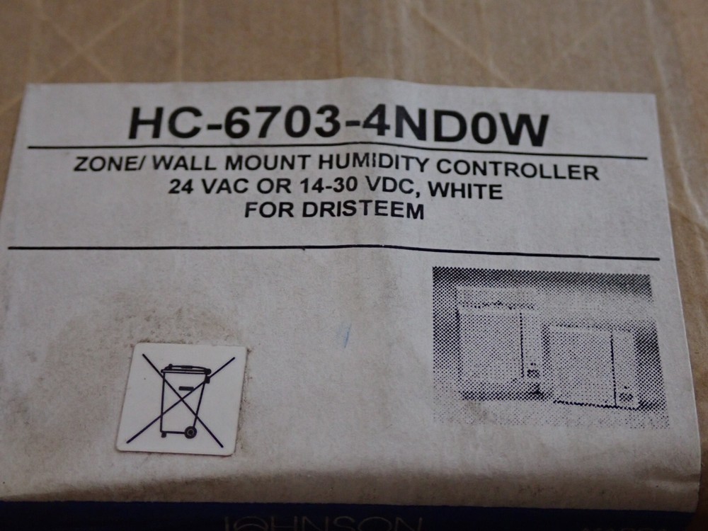HC-6703-4ND0W JOHNSON CONTROLS Room Humidity Controller