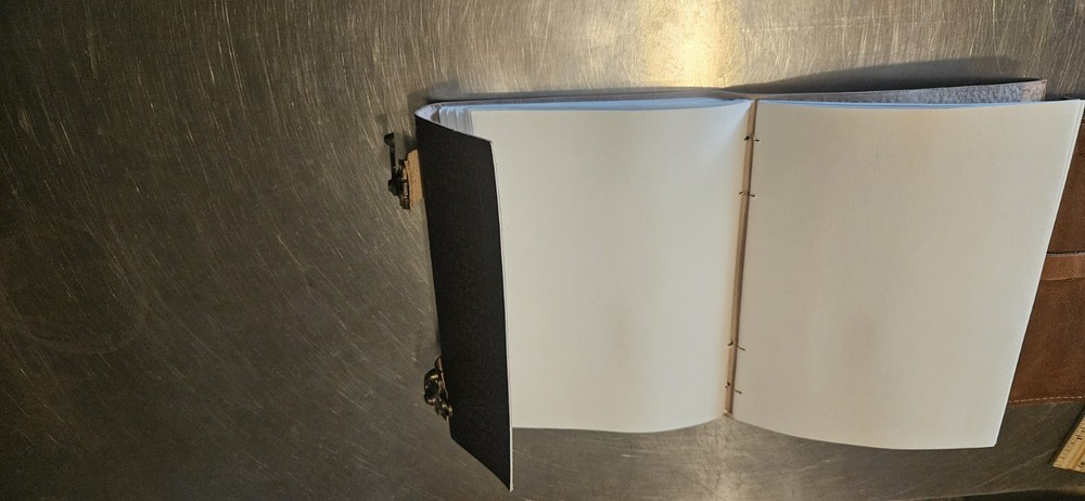 Leather Bound Journal Double Clasps Dragon Celtic Knot