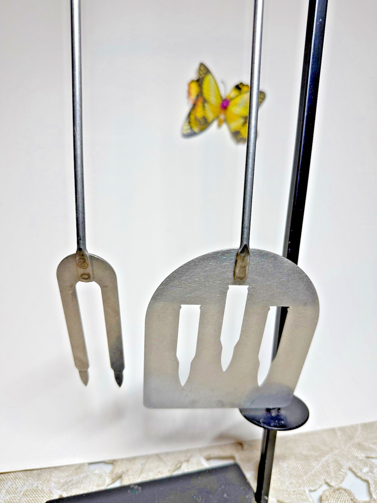 Bullet Handle Cook Out Fork & Spatula