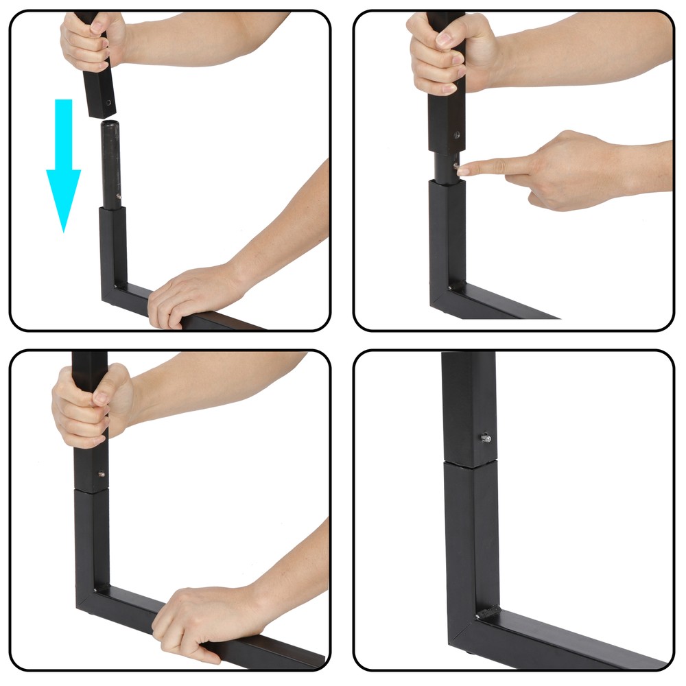 55”Computer Table Workstation MDF Laptop Office Desk Writing Corner Table Desk