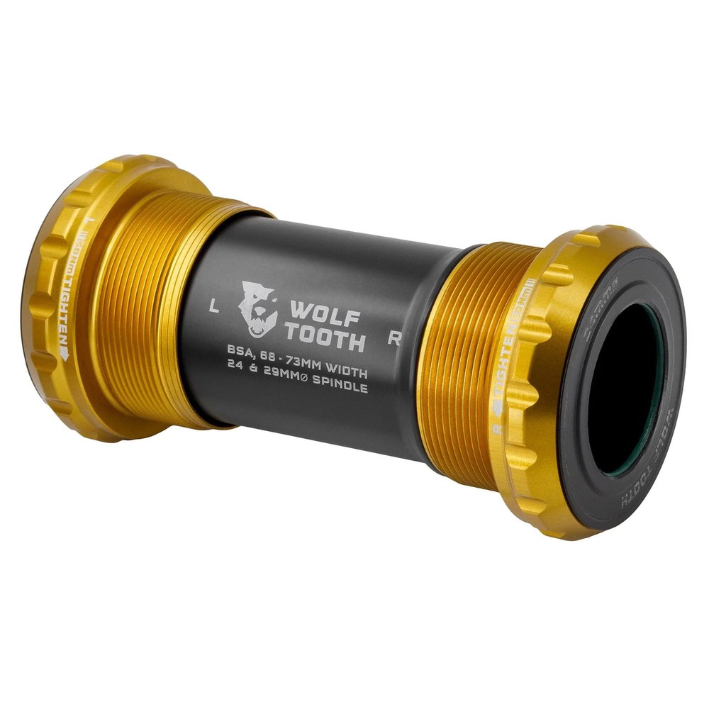 Wolf Tooth 24mm Gold BSA Bottom Bracket | Durable, Lightweight,