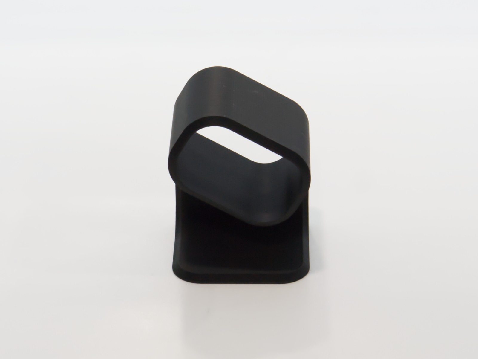 Sleek Stylish Modern Watch Display Stand for Desk or Case - Charcoal Black