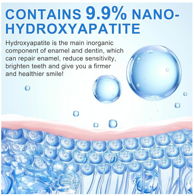 9.9% Hydroxyapatite Toothpaste, 4.23 Oz Nano Hydroxyapatite Toothpaste for Ename
