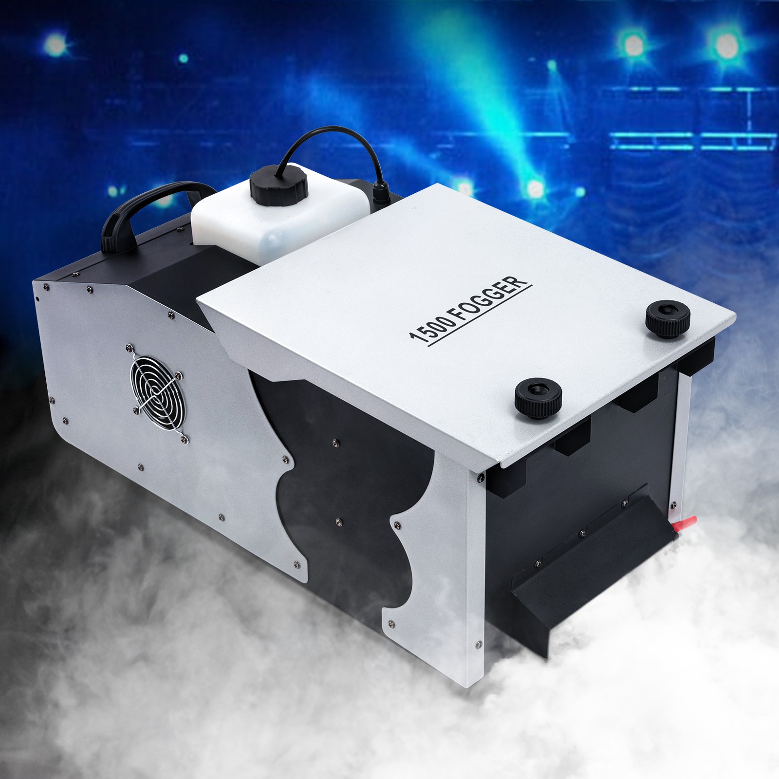 1500W Low Lying Smoke Fog Machine DJ Stage Dry Ice Ground Fogger With Remote US