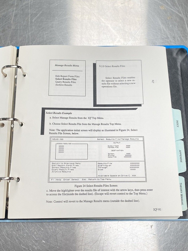NIRS Systems IQ2 Chemometric Software - Manual / Users Guide