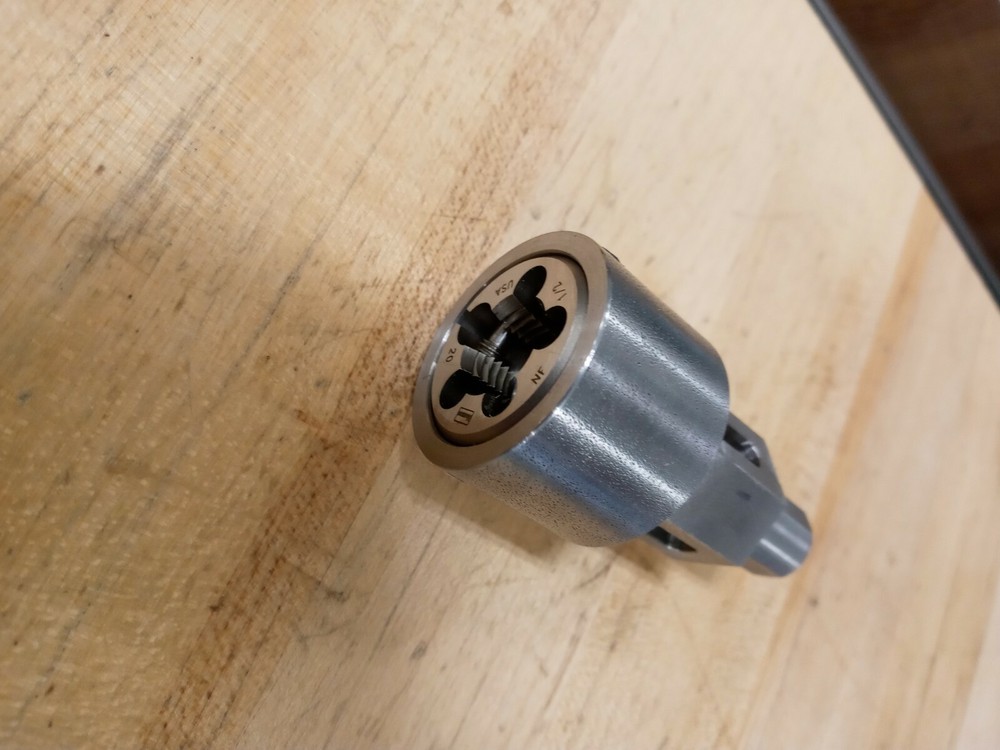 Wheel Stud rethreader, Inline die wrench , threading tool,  1/2-20 die included