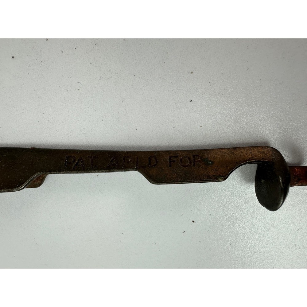 Antique Pool Cue Tip Fastener Clamp Tool w/ hook