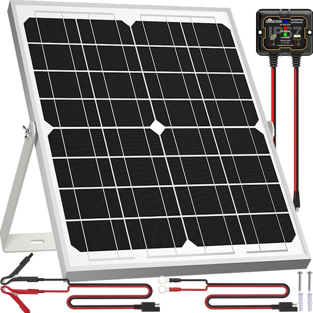 Marine Automotive Solar Panel Kit 20W 12V - Smart Controller=