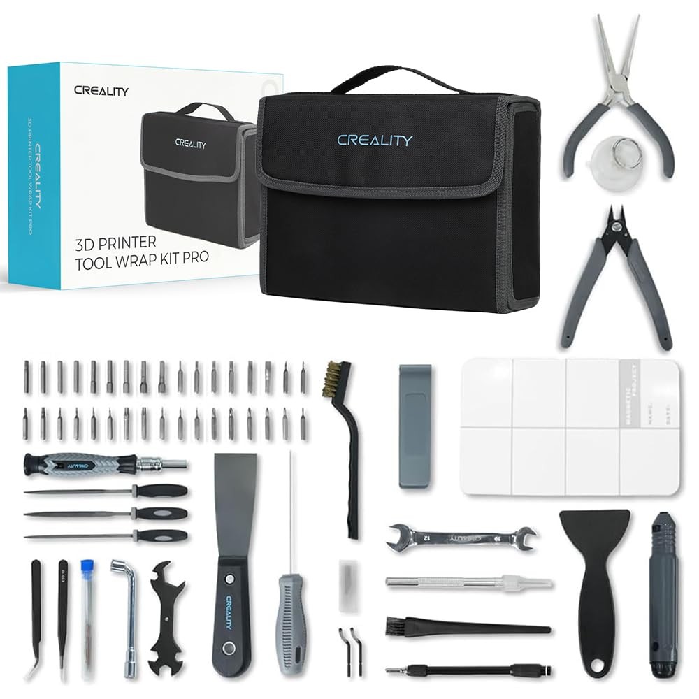 Creality 3D Printer Tools Kit, 74 Pcs Printing Tool Wrap Kit black