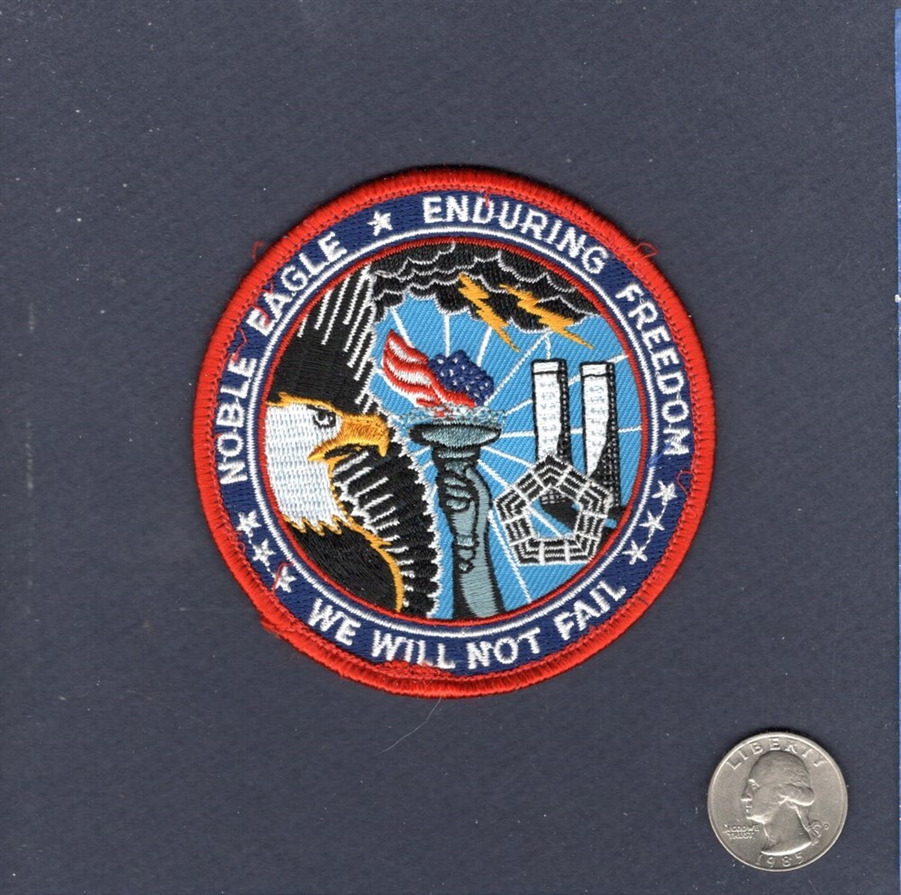 Operation Noble Eagle OEF Enduring Freedom USAF NAVY USMC US ARMY Veteran Patch