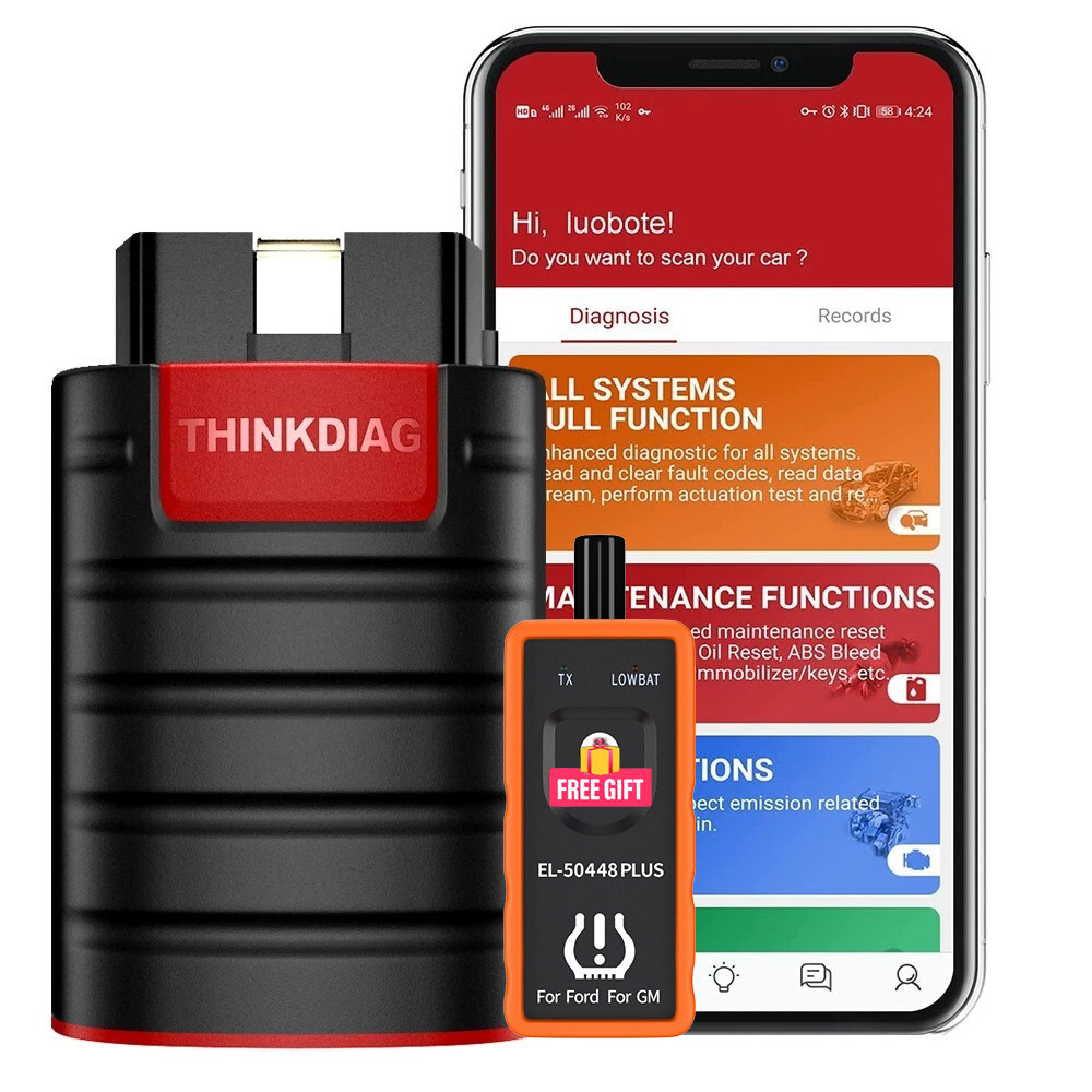 THINKCAR Thinkdiag Bidirectional Full System Free OBD2 Scanner Diagnostic Tool