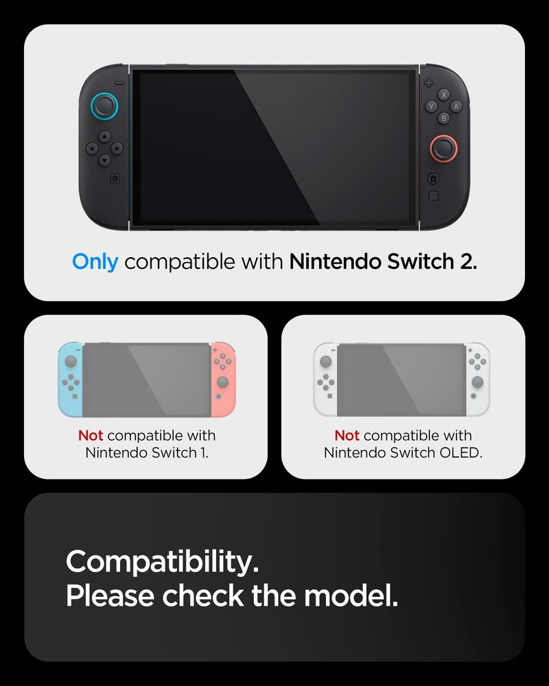 Spigen for Nintendo Switch 2 Case, Dual Grip Designed for Switch 2 2025 Docka...