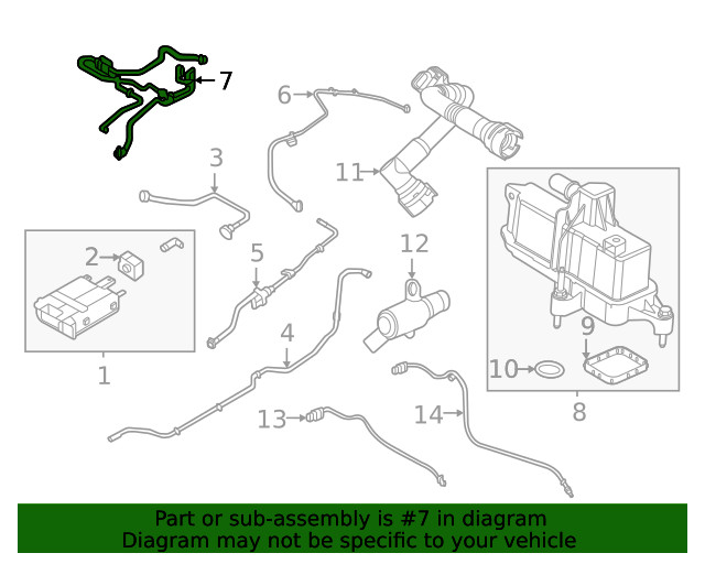 Genuine Ford Vapor Canister Purge Solenoid LX6Z-9D289-SJ