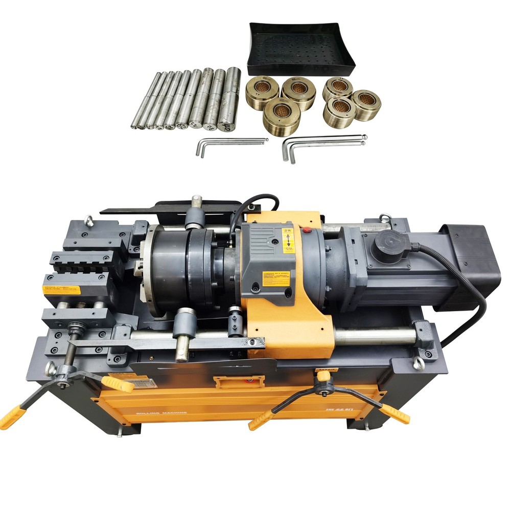 220V Threader Rebar Thread Stripping Machine Steel Bar Rolling Machine 0.6"-1.6"
