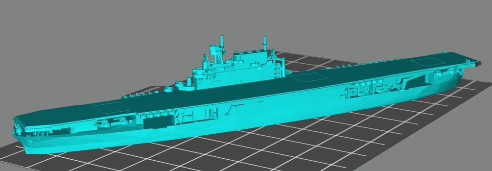 1:2400 USS Yorktown (CV-5) (Post 1942 Refit)