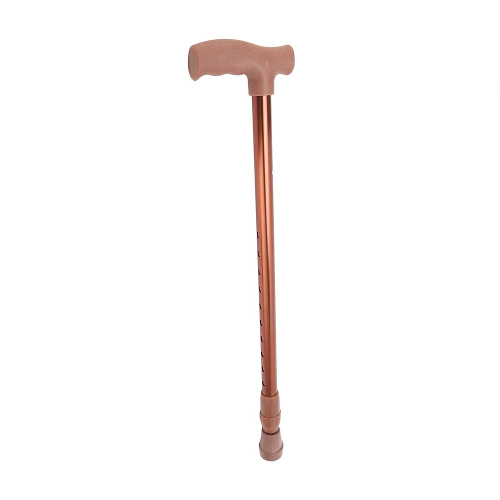 Walking Cane Adjustable Ergonomic Soft Rubber Hand Grip Lightweight Mobility OMO