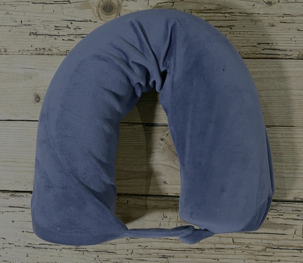 Brookstone Navy Blue Neck Pillow - NEW