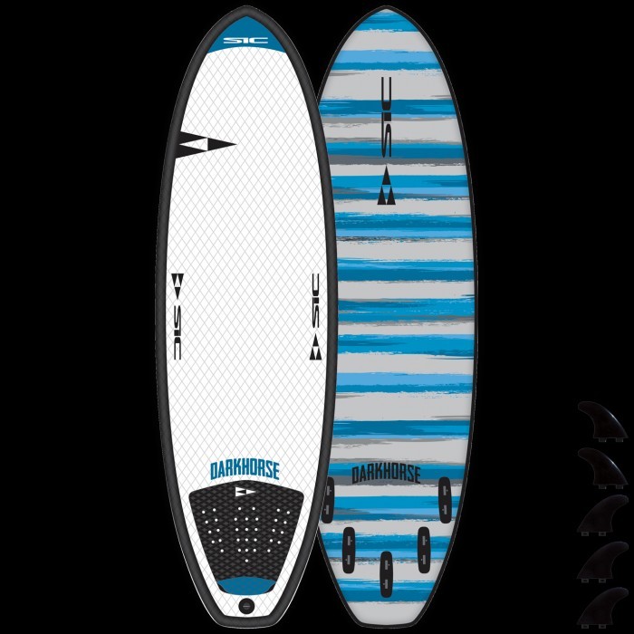 5'8" darkhorse surfboard