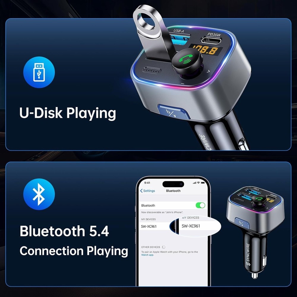 Bluetooth 5.4 Technology - Stable Connection & Smart Pairing