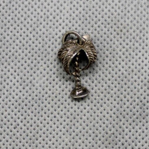 sterling silver palm tree charm