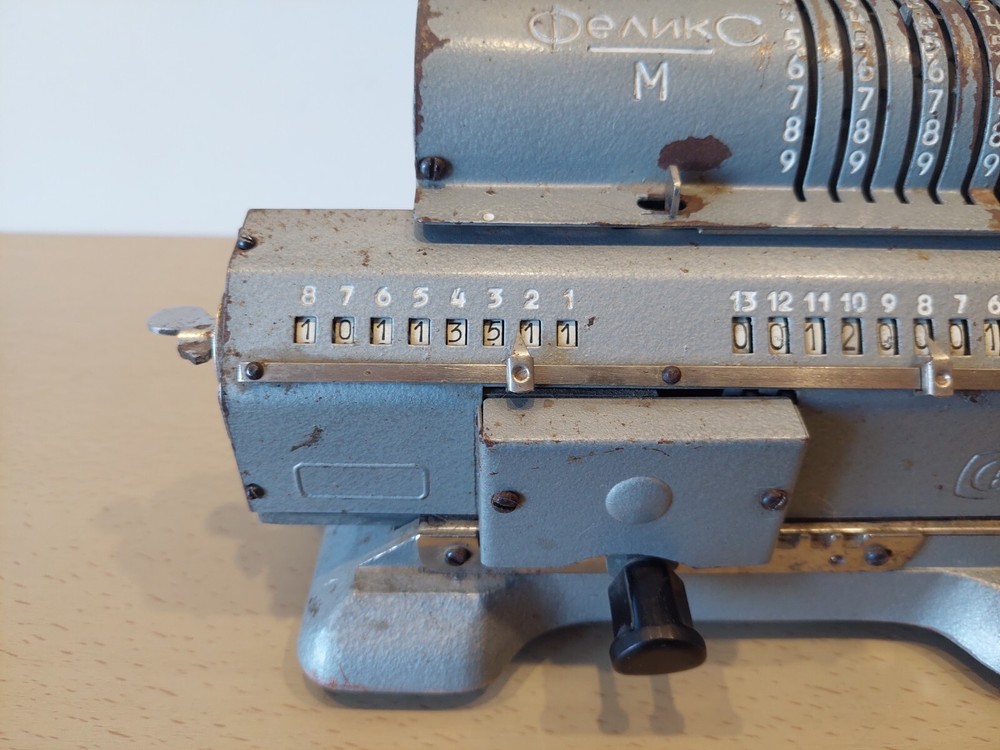 USSR Arithmometer Mechanical Calculator Felix. Soviet Original Adding Machine.