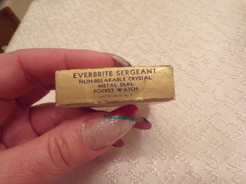 VTG Everbrite Sergeant Pocket Watch Box Only