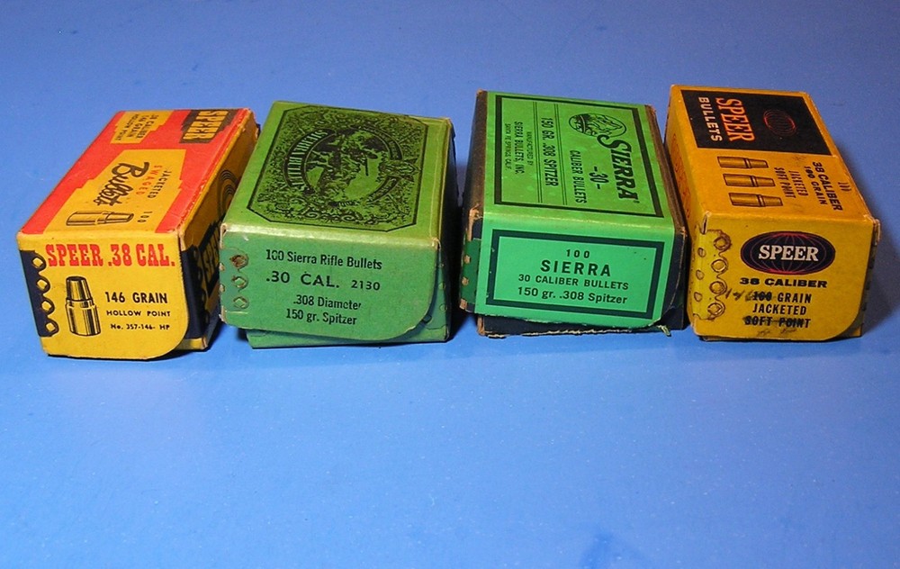 Vintage Sierra and Speer Empty Bullet Boxes