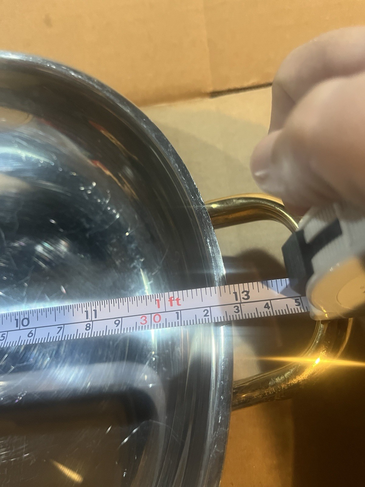 HEALTH CRAFT 13" GOURMET FRYING PAELLA PAN * Surgical Steel * Dual Handles * USA