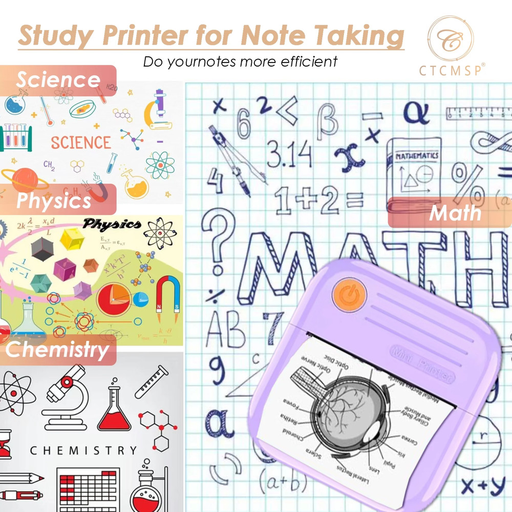 Sticker Printer Label Maker Bluetooth Gift Creative DIY Notes Pictures Journal