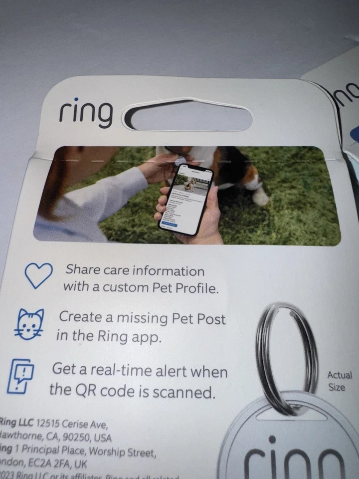 Ring Pet Tag - SEALED QUANTITY 2
